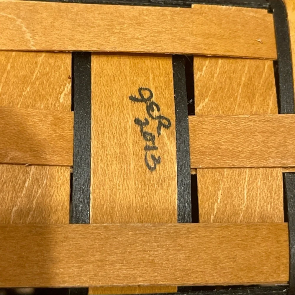 Longaberger Black and Tan Cracker Basket